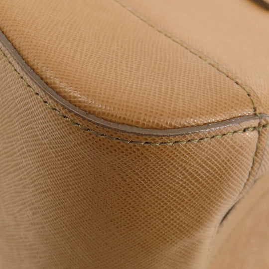 BURBERRY Handbag PVC Brown logo Women Used Authentic