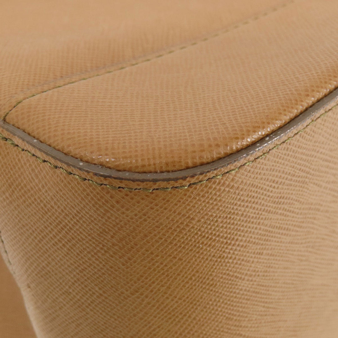 BURBERRY Handbag PVC Brown logo Women Used Authentic