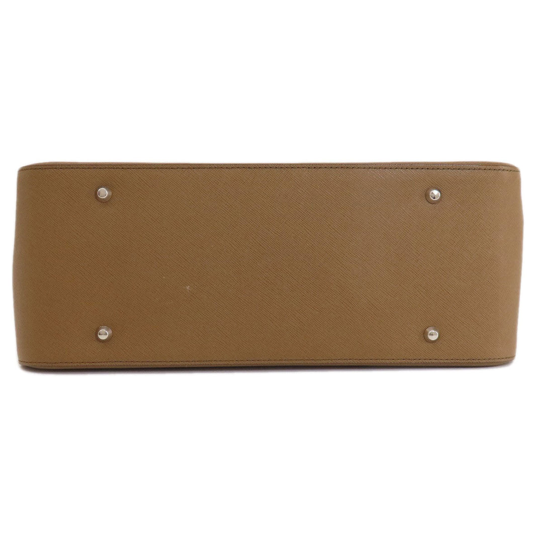 BURBERRY Handbag PVC Brown logo Women Used Authentic