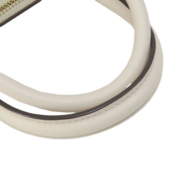 COACH Handbag F58312 PVC white Signature 2WAY Women Used Authentic