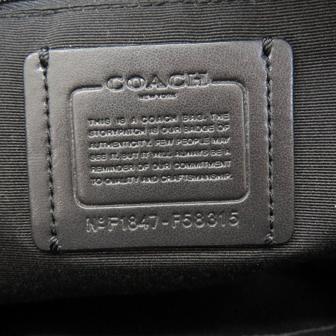 COACH Backpack F58315 PVC black Signature Women(Unisex) Used Authentic