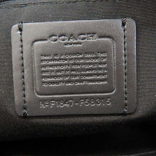 COACH Backpack F58315 PVC black Signature Women(Unisex) Used Authentic