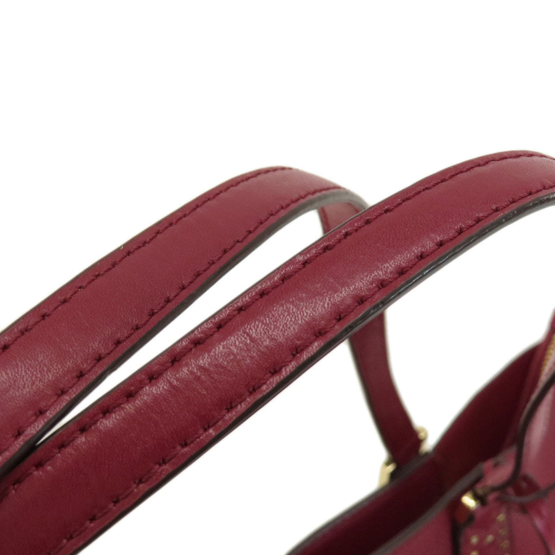 MICHAEL KORS Tote Bag leather Red logo