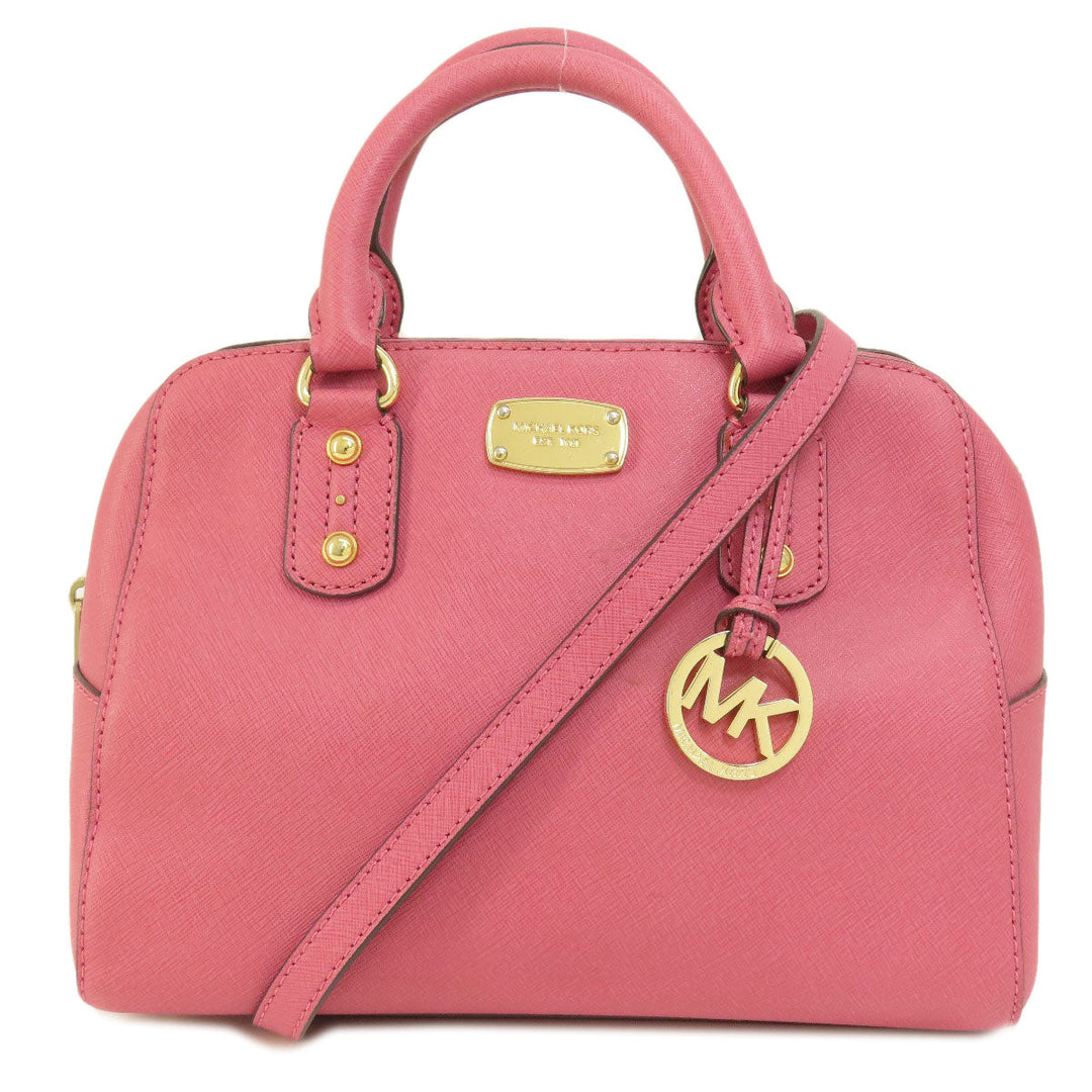 MICHAEL KORS Handbag PVC pink With logo 2WAY Women Used Authentic