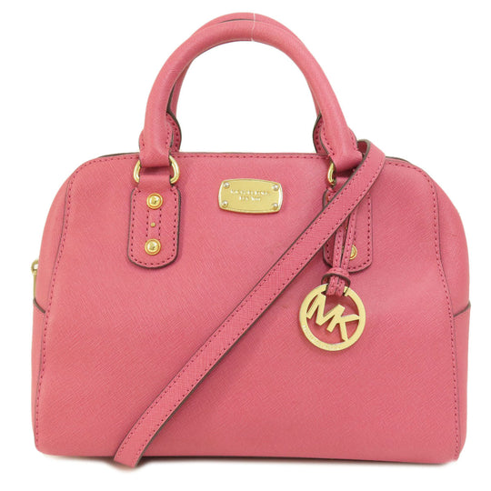 MICHAEL KORS Handbag PVC pink With logo 2WAY Women Used Authentic