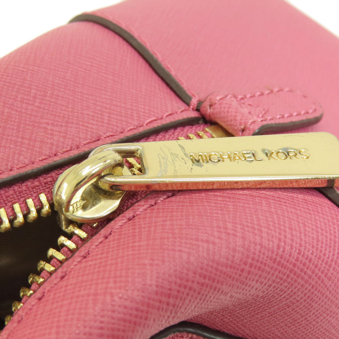 MICHAEL KORS Handbag PVC pink With logo 2WAY Women Used Authentic