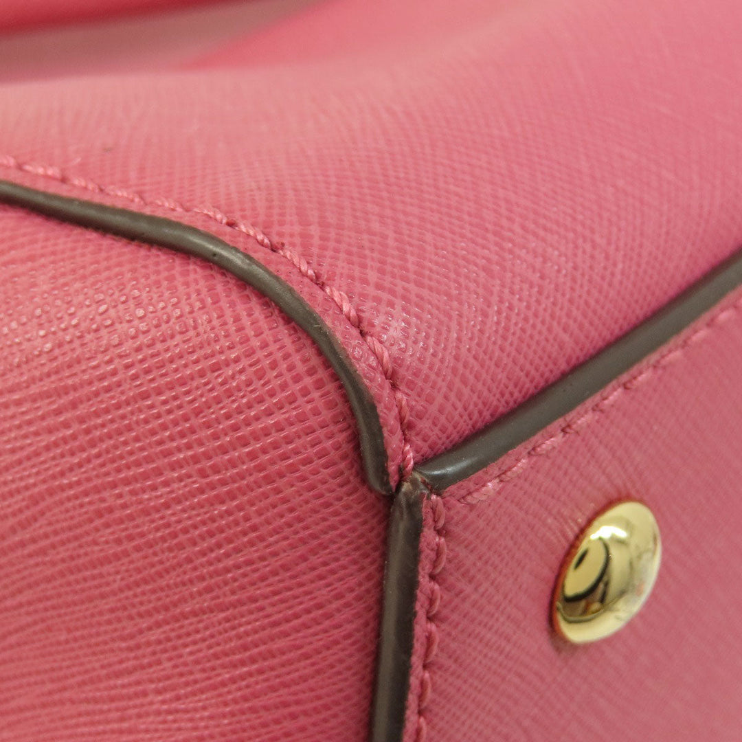 MICHAEL KORS Handbag PVC pink With logo 2WAY Women Used Authentic