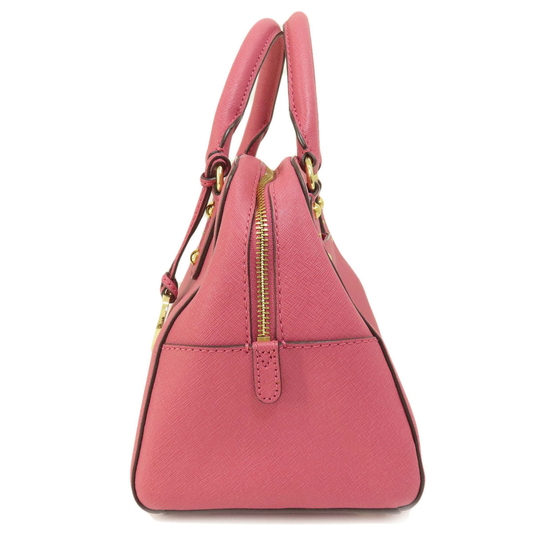 MICHAEL KORS Handbag PVC pink With logo 2WAY Women Used Authentic