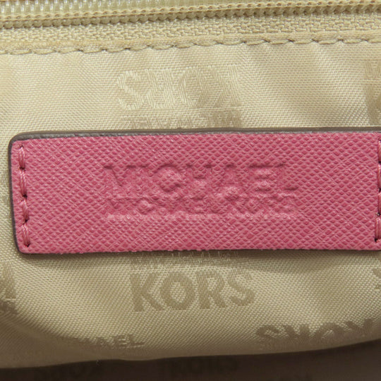 MICHAEL KORS Handbag PVC pink With logo 2WAY Women Used Authentic