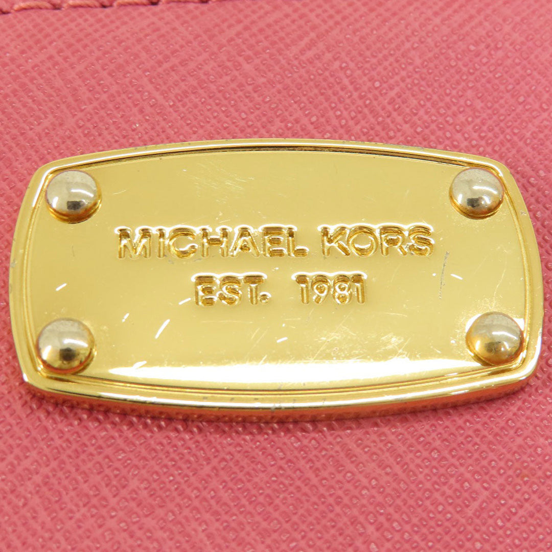 MICHAEL KORS Handbag PVC pink With logo 2WAY Women Used Authentic