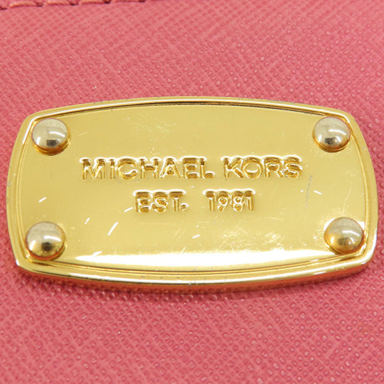 MICHAEL KORS Handbag PVC pink With logo 2WAY Women Used Authentic