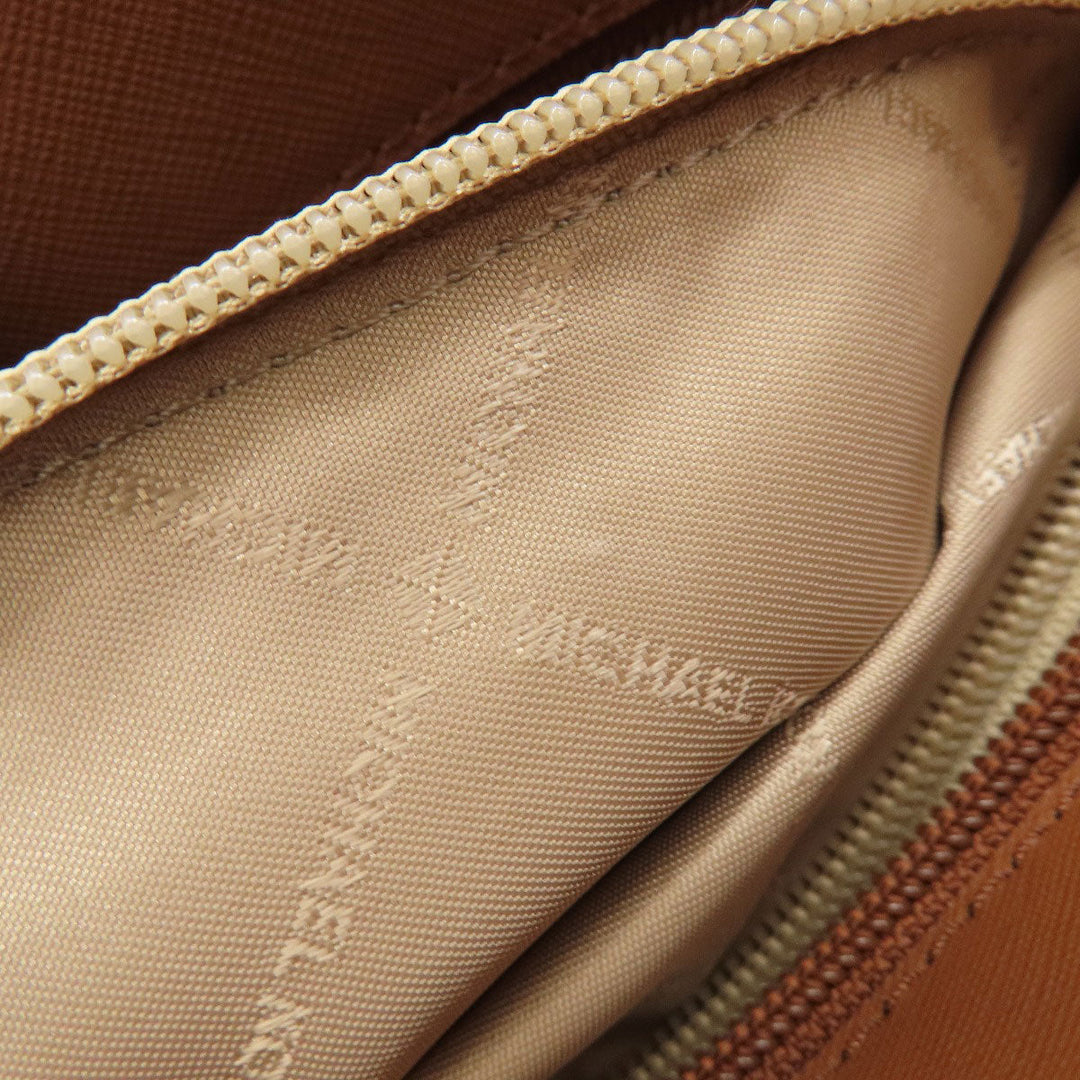 MICHAEL KORS Tote Bag Leather, Coated Canvas white MK signature Women Used Authentic