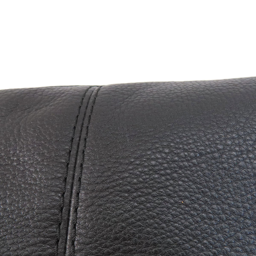 COACH Handbag F59325 leather black logo 2WAY Women Used Authentic