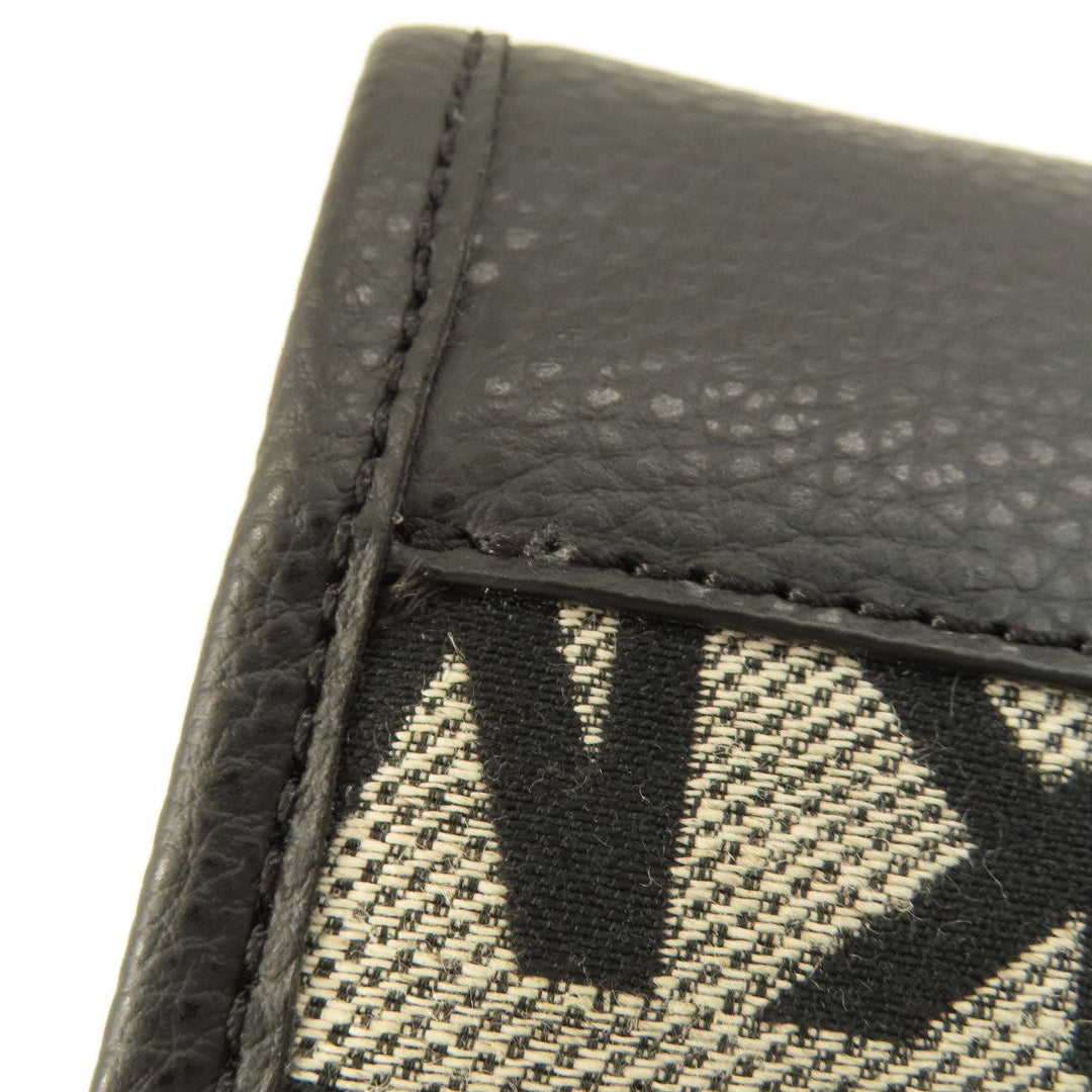 MICHAEL KORS Tote Bag canvas black MK signature Women Used Authentic