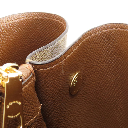 COACH Tote Bag F48735 PVC Brown Signature 2WAY