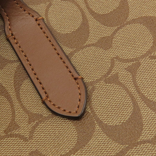COACH Tote Bag F48735 PVC Brown Signature 2WAY