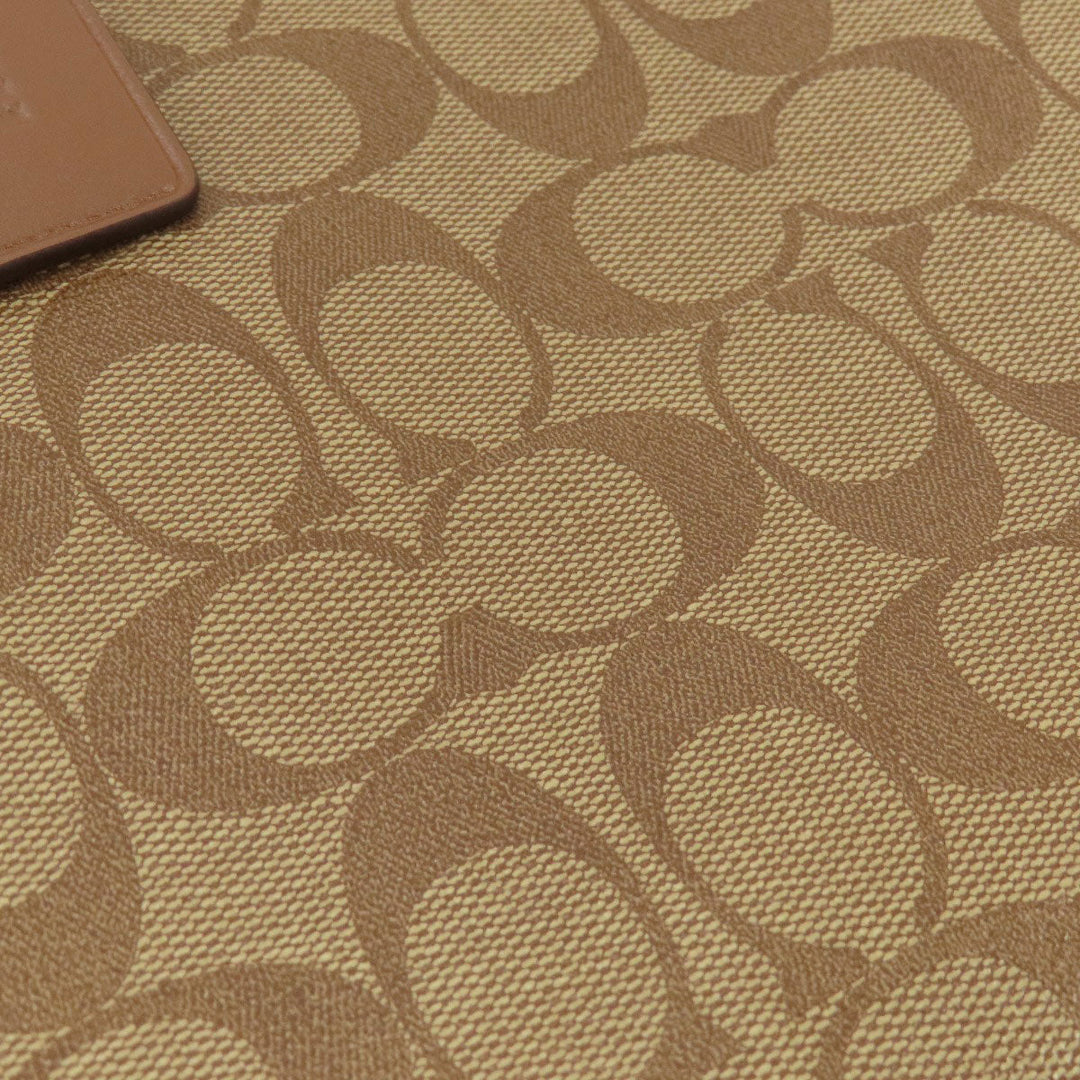 COACH Tote Bag F48735 PVC Brown Signature 2WAY