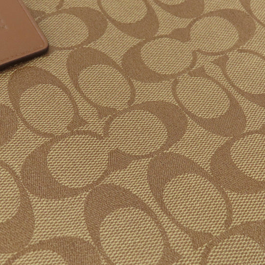 COACH Tote Bag F48735 PVC Brown Signature 2WAY