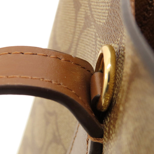 COACH Tote Bag F48735 PVC Brown Signature 2WAY