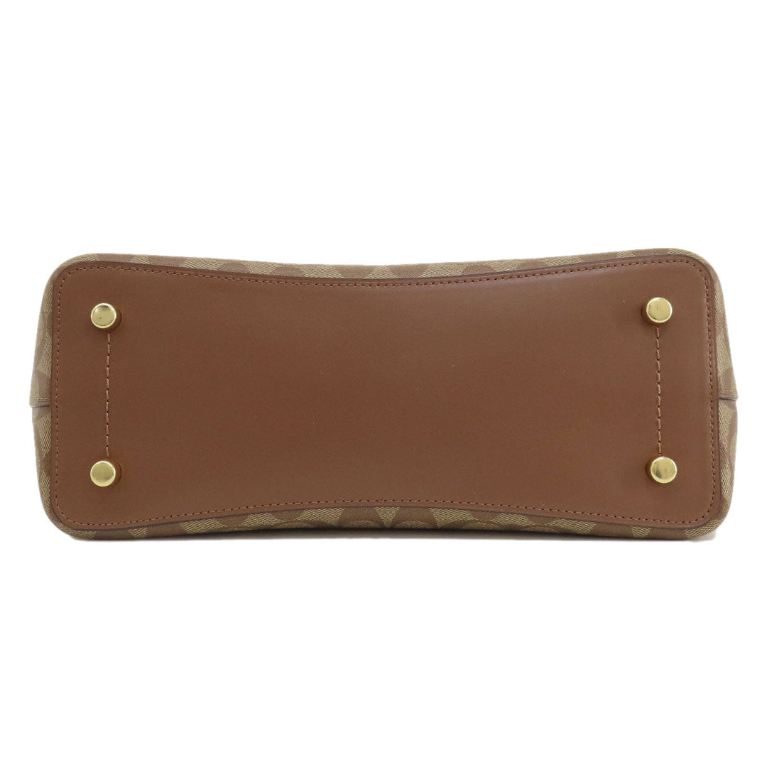 COACH Tote Bag F48735 PVC Brown Signature 2WAY