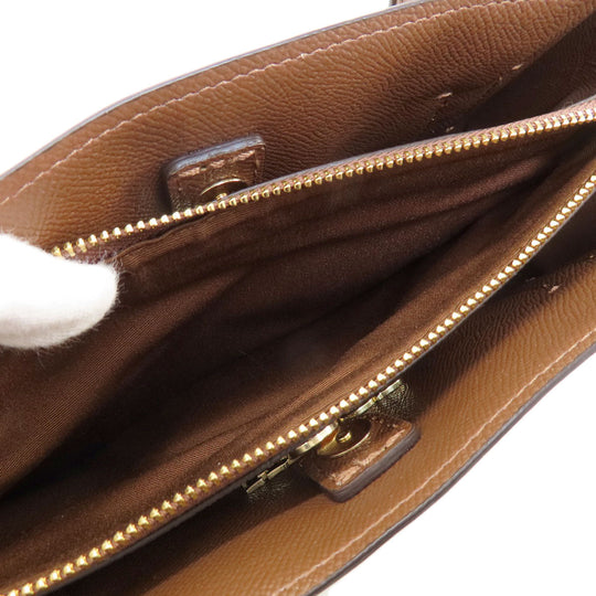 COACH Tote Bag F48735 PVC Brown Signature 2WAY