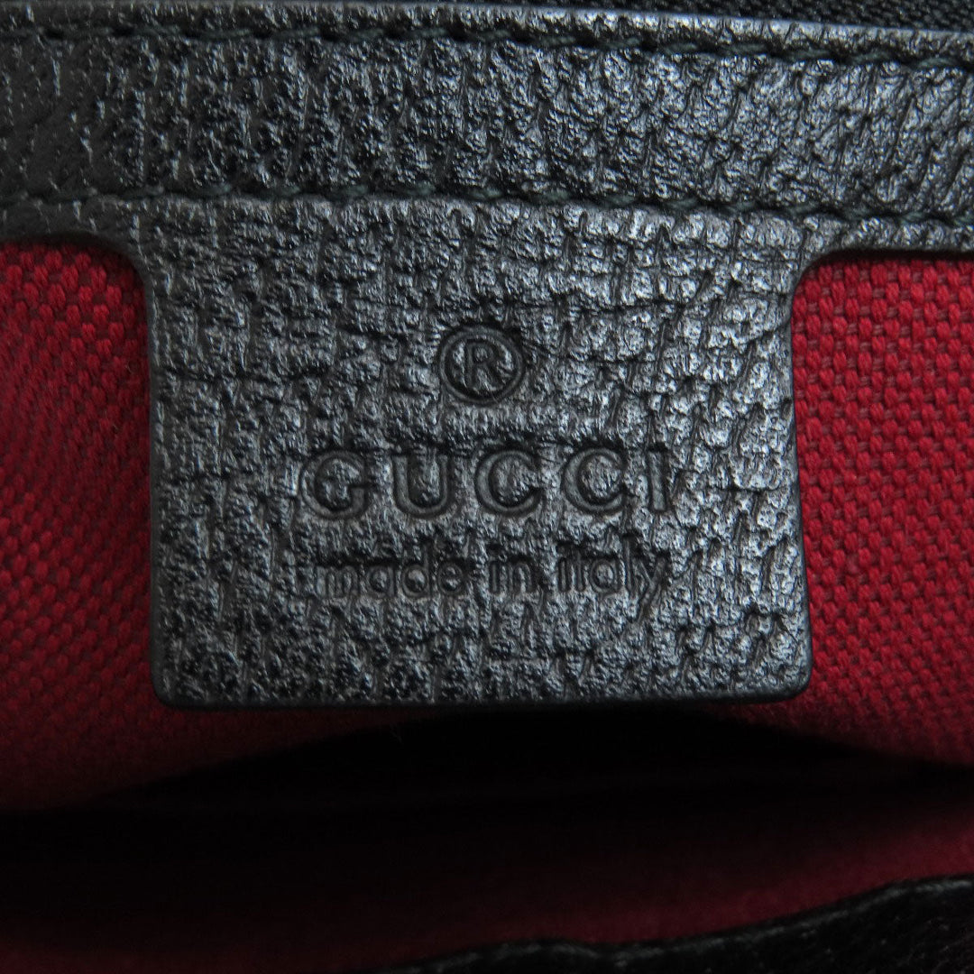 GUCCI Shoulder Bag 450973 leather black Long Shoulder Sherry Line unisex(Unisex) Used Authentic