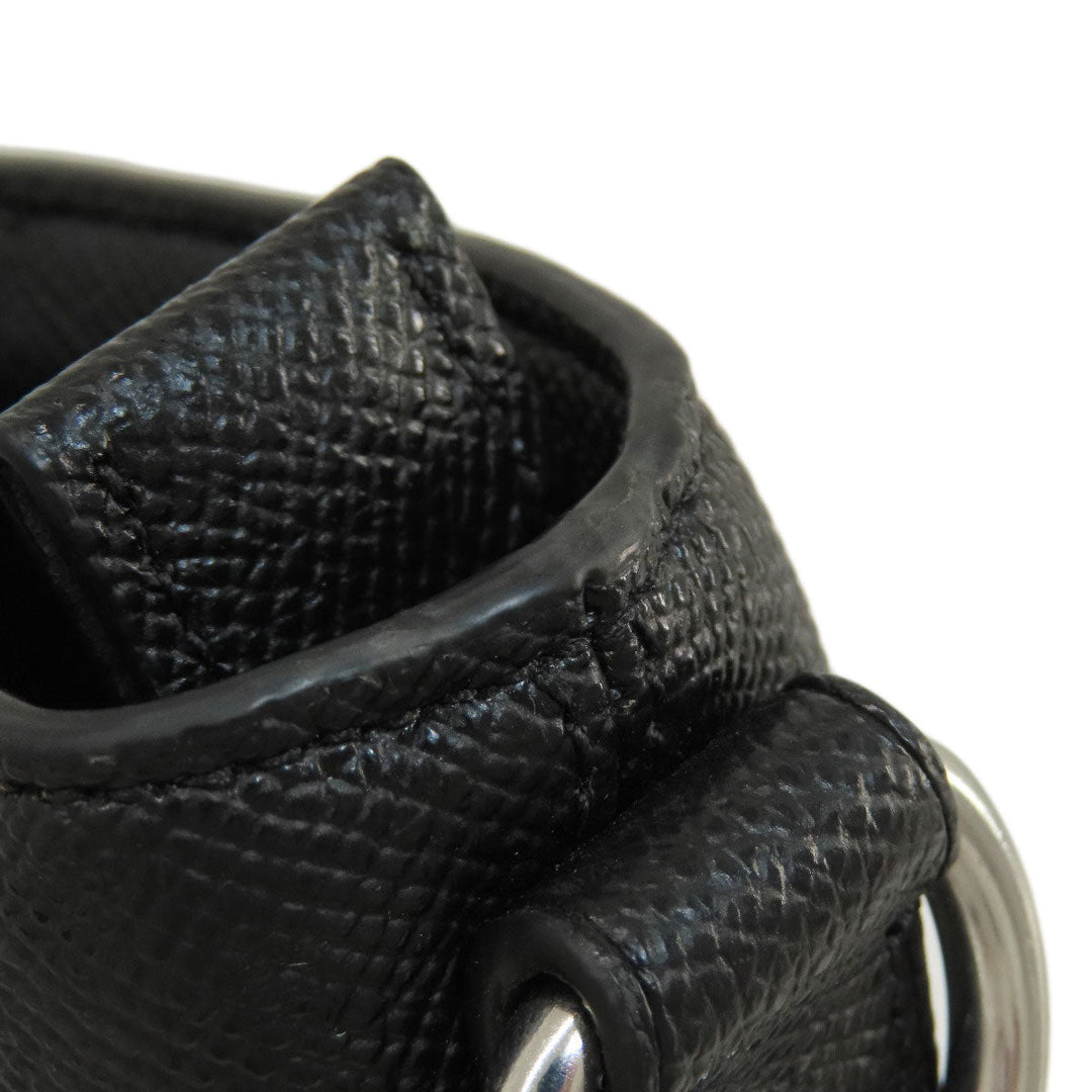 COACH Tote Bag C2842 leather black 2WAY Women Used Authentic