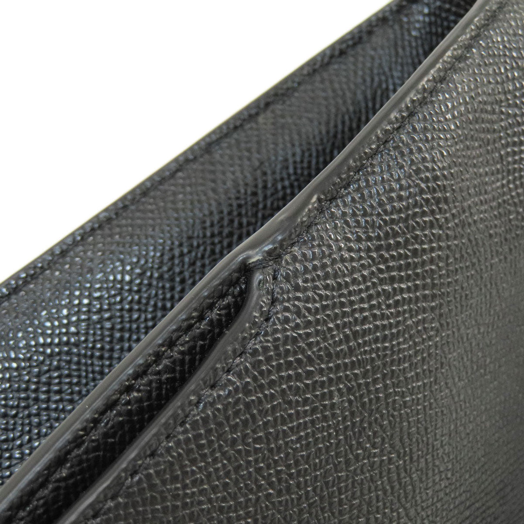 COACH Tote Bag C2842 leather black 2WAY Women Used Authentic