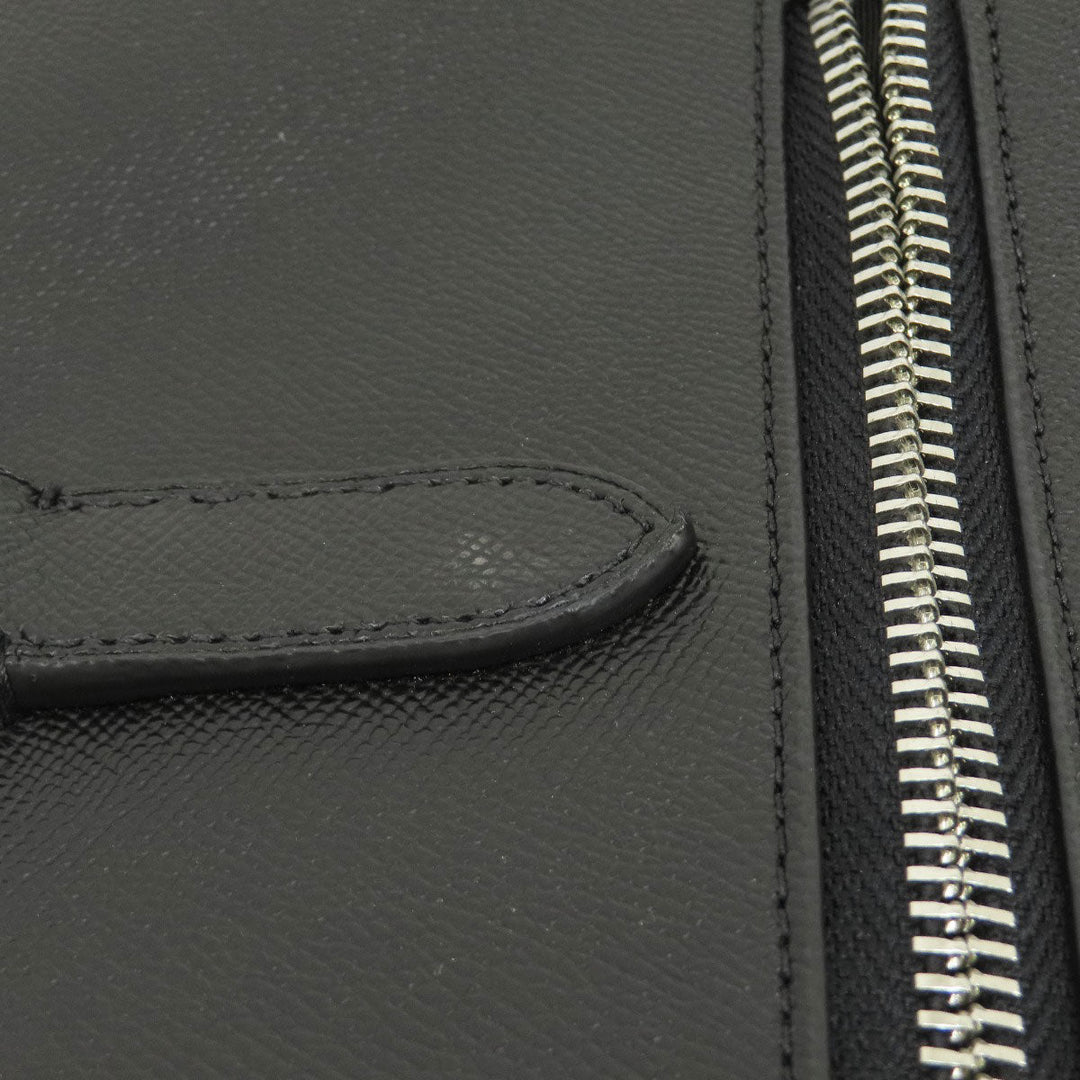 COACH Tote Bag C2842 leather black 2WAY Women Used Authentic