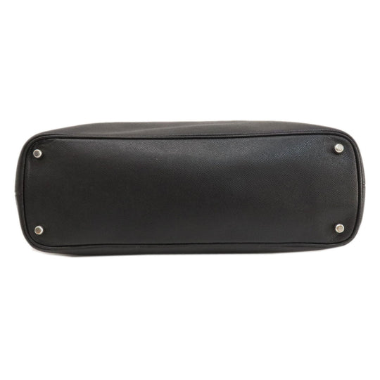 COACH Tote Bag C2842 leather black 2WAY Women Used Authentic