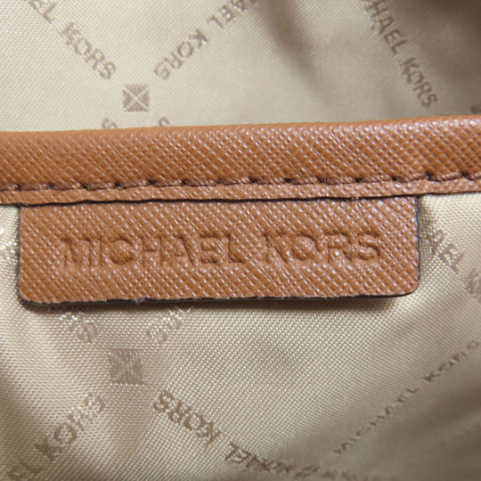 MICHAEL KORS Shoulder Bag PVC white MK signature Women Used Authentic