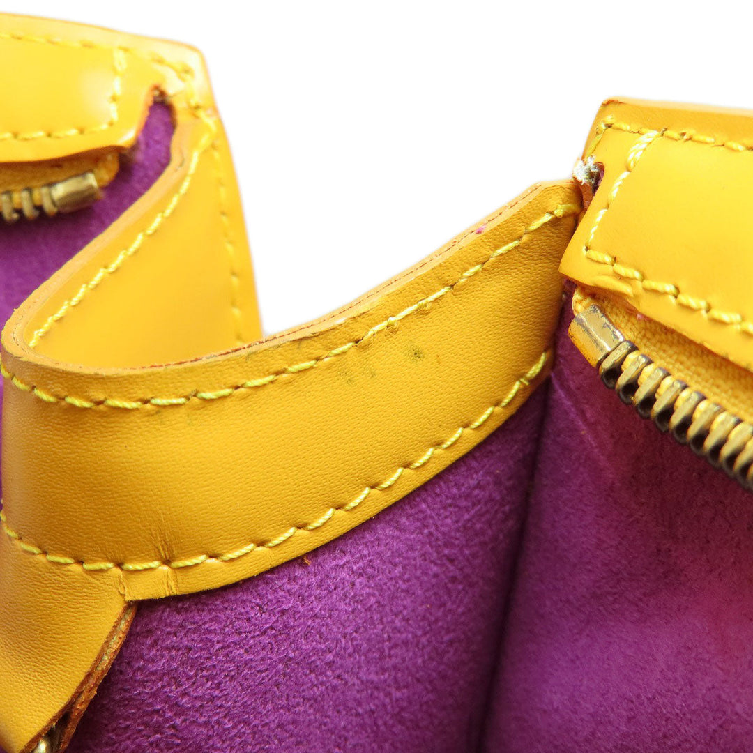 LOUIS VUITTON Tote Bag M52269 Epi yellow Saint Jacques Shopping Tassili Yellow Women Used Authentic