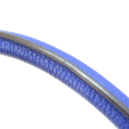 CELINE Tote Bag leather blue Luggage mini Women Used Authentic