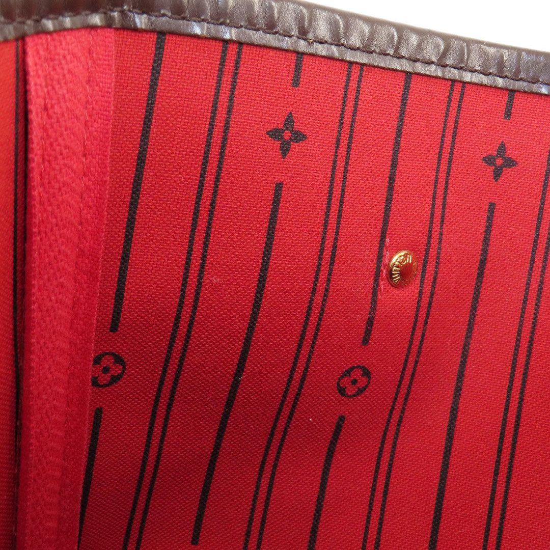 LOUIS VUITTON Tote Bag N51105 Damier canvas Brown Neverfull MM Former Damier Ebene Women Used Authentic