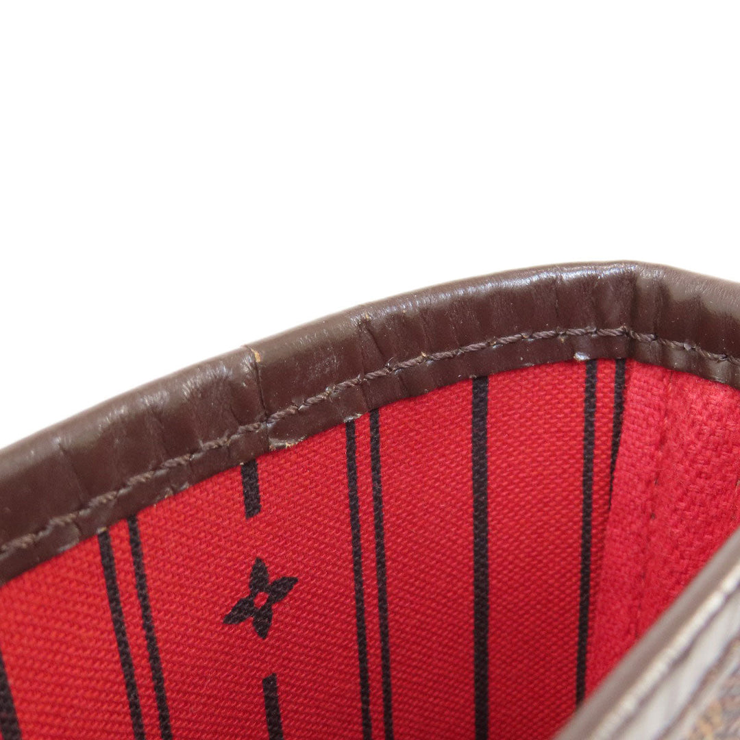 LOUIS VUITTON Tote Bag N51105 Damier canvas Brown Neverfull MM Former Damier Ebene Women Used Authentic