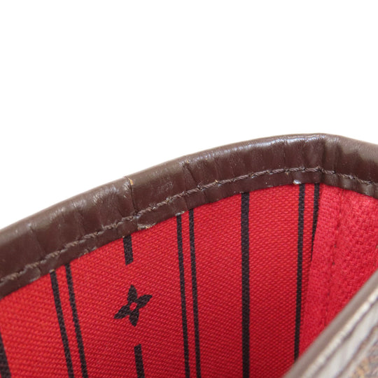 LOUIS VUITTON Tote Bag N51105 Damier canvas Brown Neverfull MM Former Damier Ebene Women Used Authentic