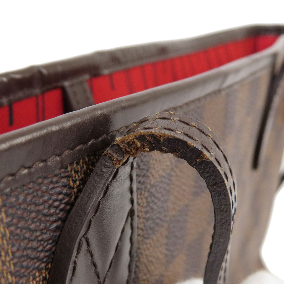 LOUIS VUITTON Tote Bag N51105 Damier canvas Brown Neverfull MM Former Damier Ebene Women Used Authentic