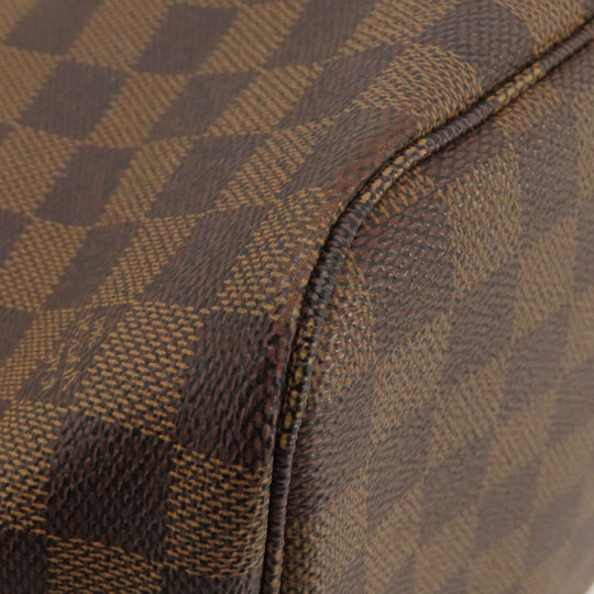 LOUIS VUITTON Tote Bag N51105 Damier canvas Brown Neverfull MM Former Damier Ebene Women Used Authentic