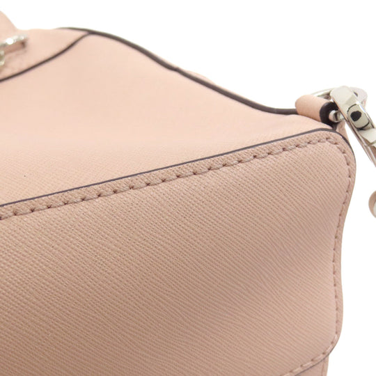 MICHAEL KORS Backpack leather pink logo punching