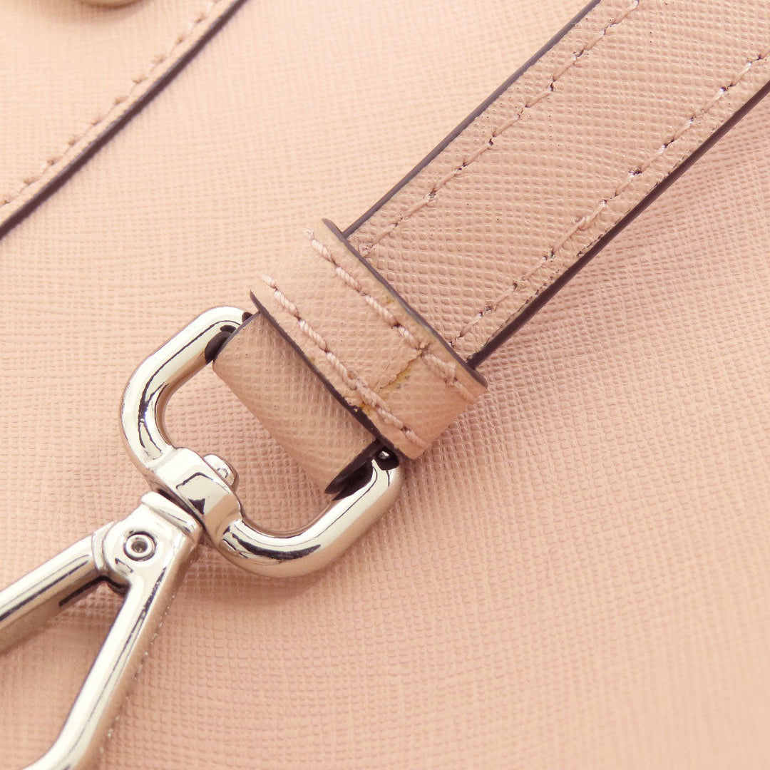 MICHAEL KORS Backpack leather pink logo punching