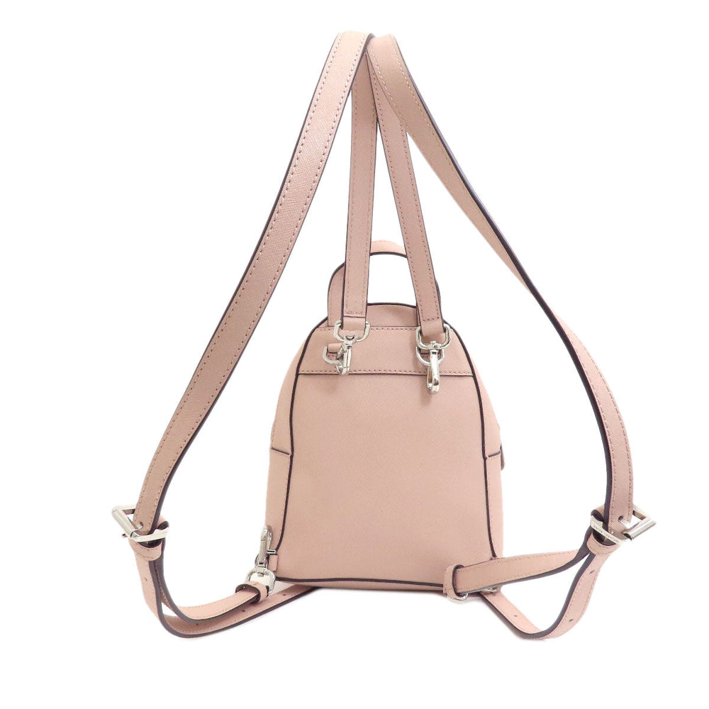 MICHAEL KORS Backpack leather pink logo punching