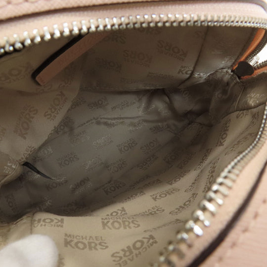 MICHAEL KORS Backpack leather pink logo punching