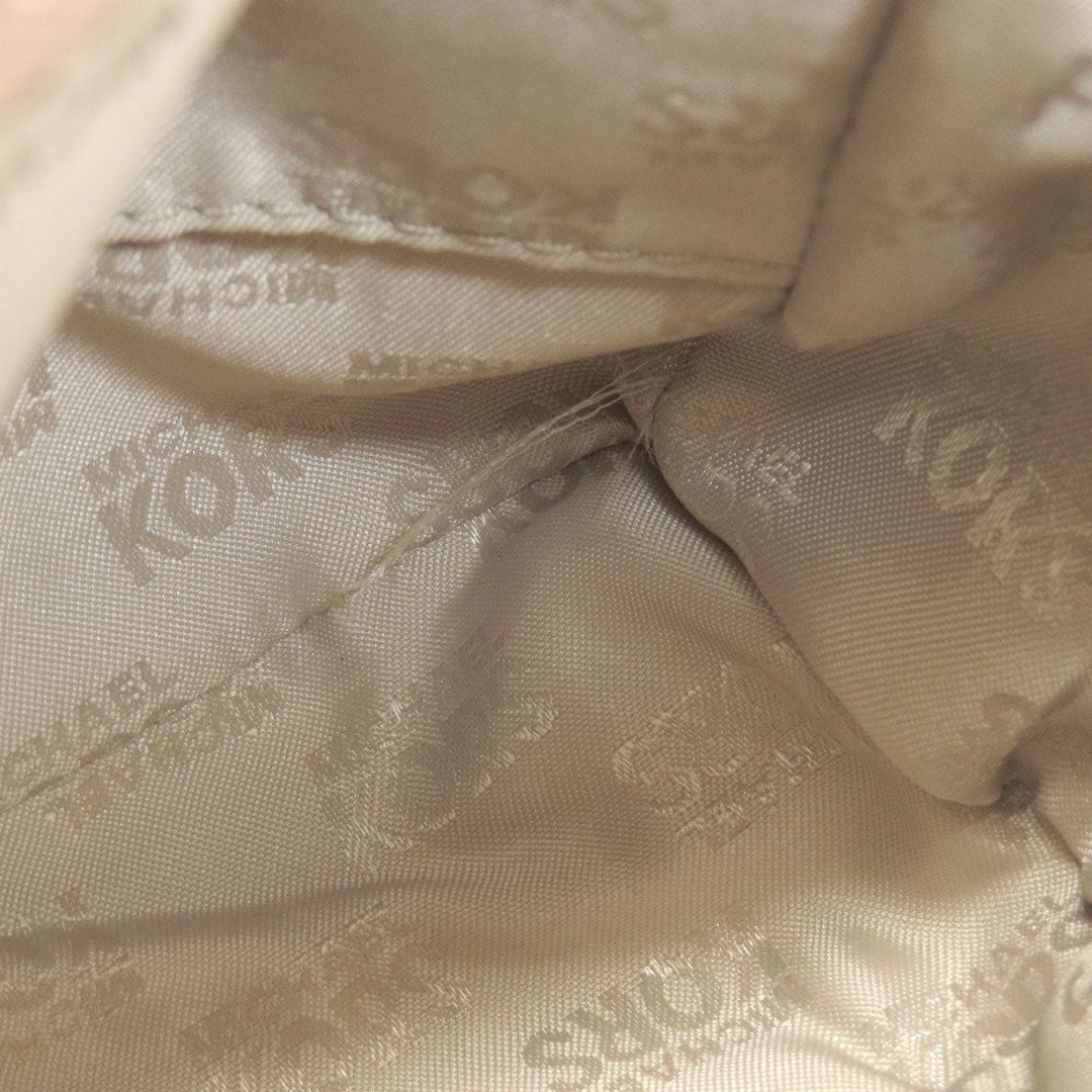 MICHAEL KORS Backpack leather pink logo punching