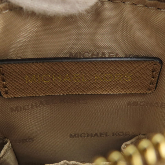 MICHAEL KORS Handbag leather black Fireworks motif 2WAY Women Used Authentic