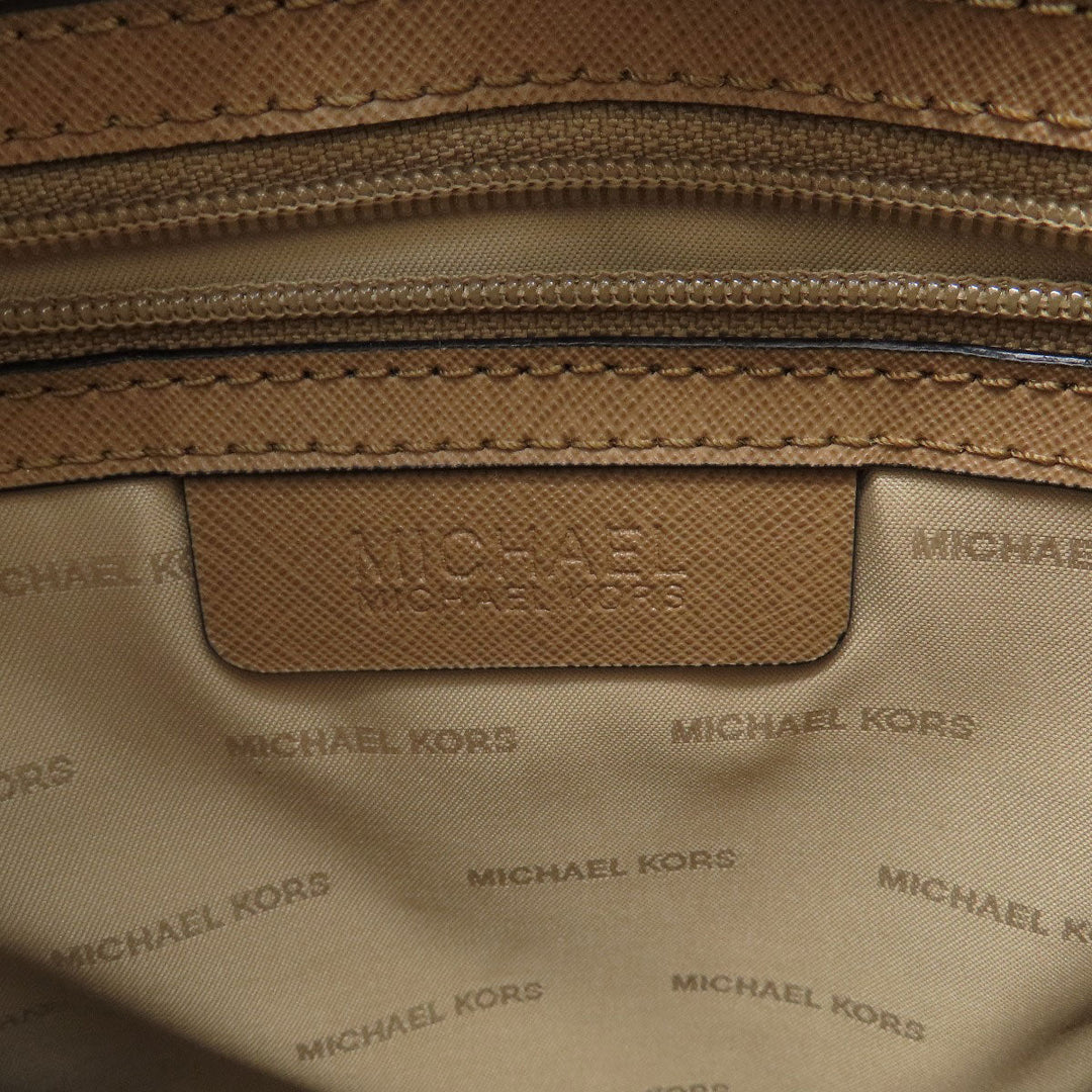 MICHAEL KORS Handbag leather black logo 2WAY Women Used Authentic