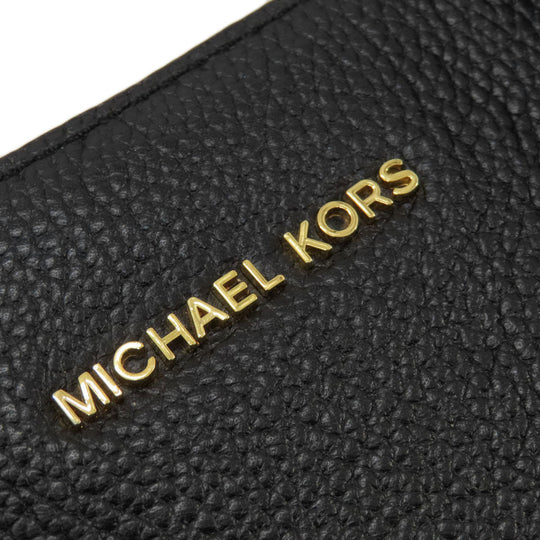 MICHAEL KORS Handbag leather black logo 2WAY Women Used Authentic