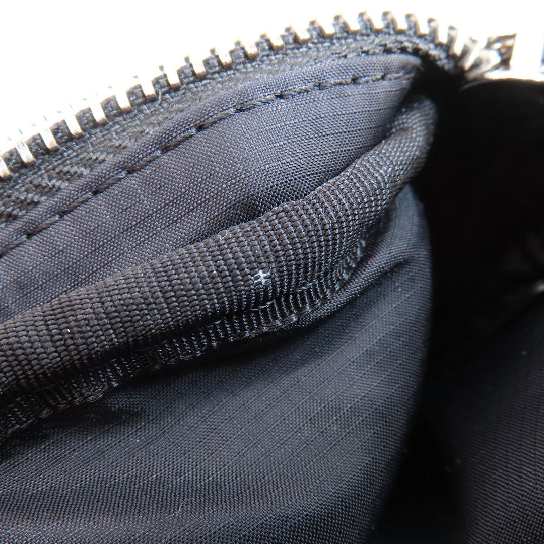 BURBERRY Hip bag Nylon black logo Women Used Authentic