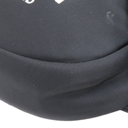 BURBERRY Hip bag Nylon black logo Women Used Authentic