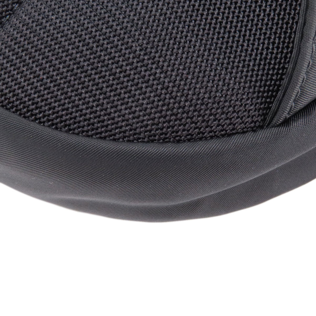 BURBERRY Hip bag Nylon black logo Women Used Authentic