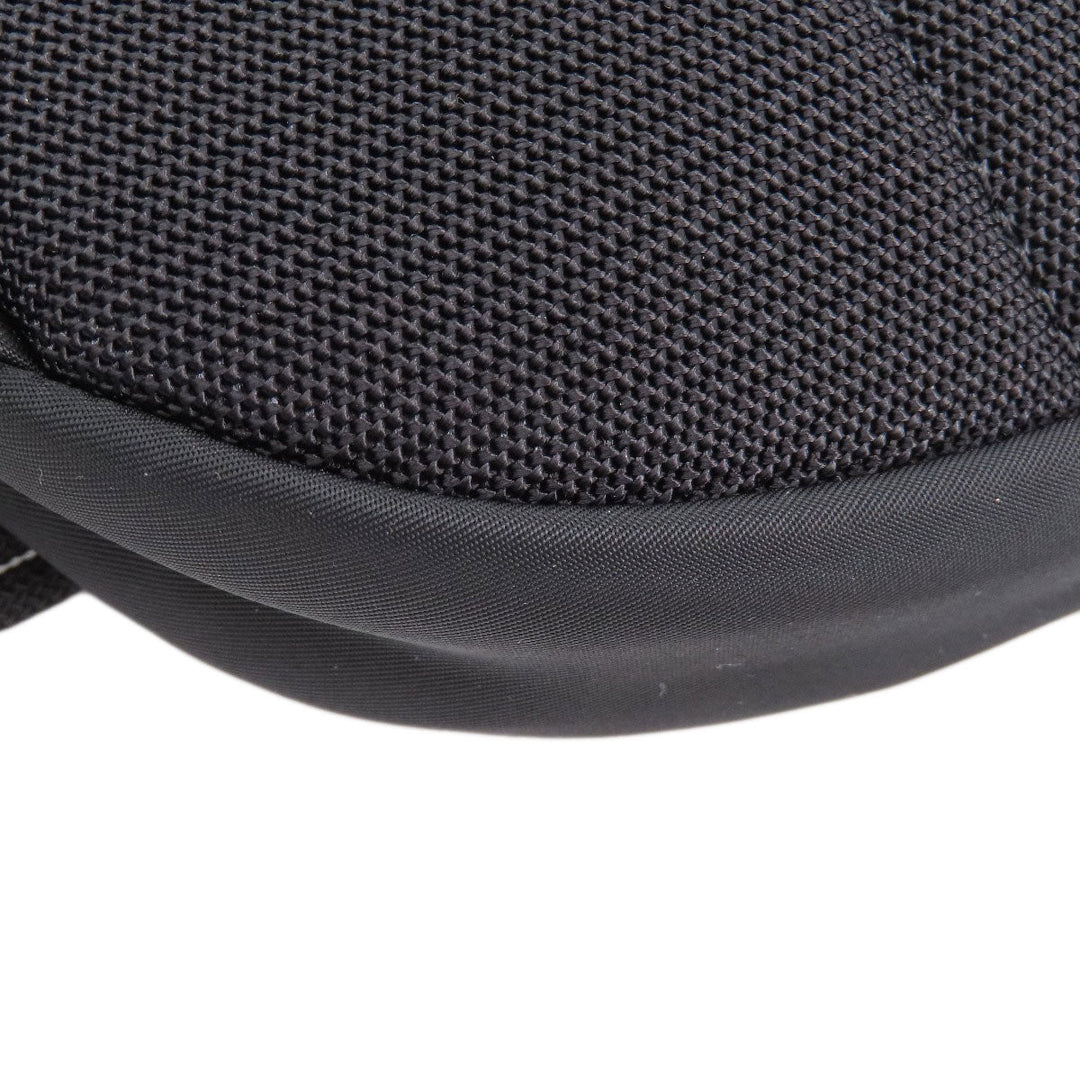 BURBERRY Hip bag Nylon black logo Women Used Authentic